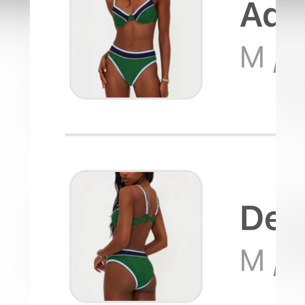 NWT BEACH RIOT BIKINI